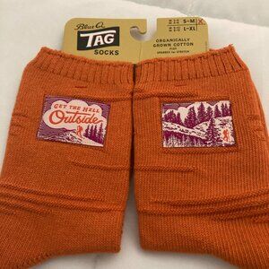 Blue Q sox -  orange size S-M